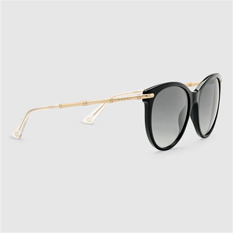 lunette soleil gucci oeil de chat|Lunettes de soleil Double G œil.